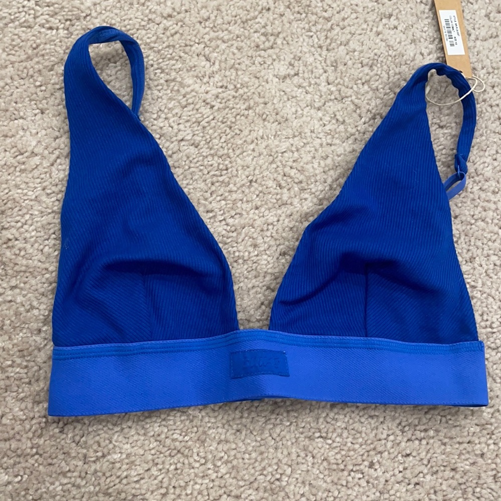 NWT Skims cobalt blue bra